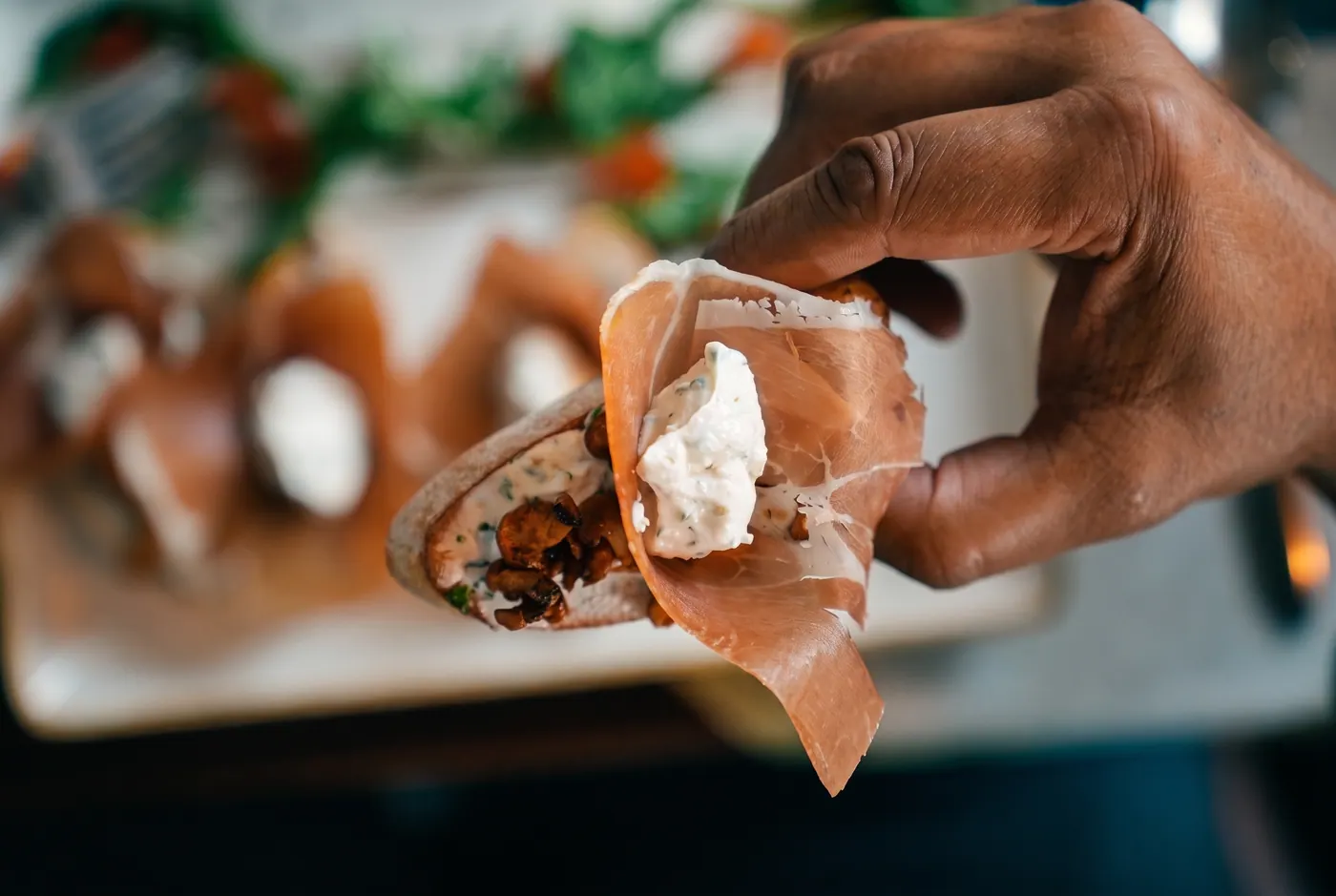 Crostini mit Parmaschinken